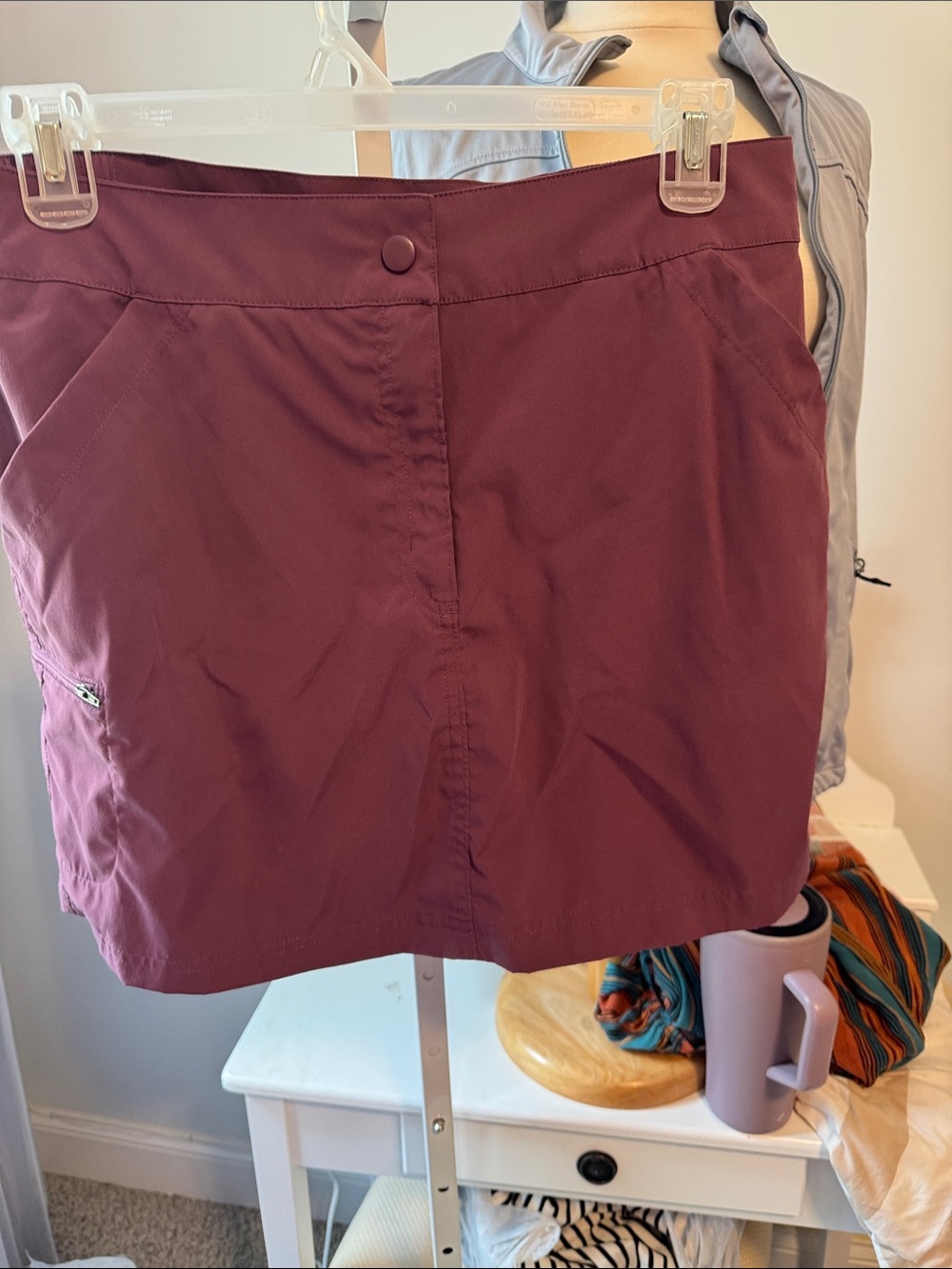 Women’s Active Skort in Burgundy - Unbranded
